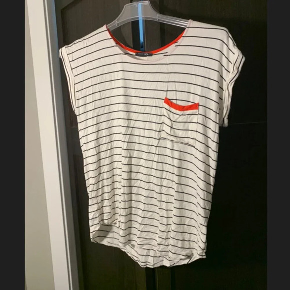 Papermoon black and white striped shirt - Picture 1 of 6